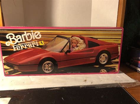 Vintage Barbie Ferrari Vehicle "Fastback" Style Car 1990 Factory Sealed ...