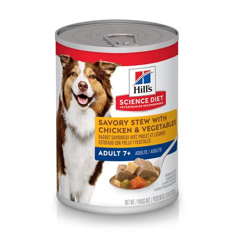 Hill's Science Diet Adult 7+ Savory Stew with Chicken & Vegetables Canned Dog Food | Petco