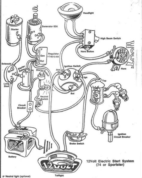 Shovelhead Electric Start Diagram