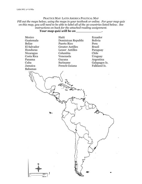 Latin America Political Map