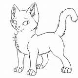 Cat Coloring Page Warrior  Home sketch template