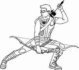 Printable Hawkeye For Children Coloring Pages  Cool sketch template