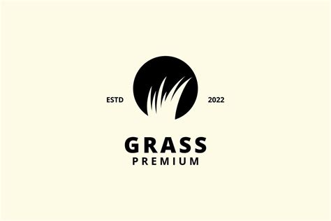 Grass logo design vector 5941331 Vector Art at Vecteezy