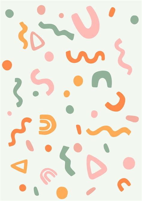 Fine Art print illustration of abstract intuitive shapes art | Etsy | Shape art, Cute patterns ...