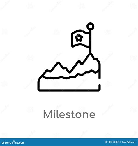 3d Milestone Black Symbols Vector Illustration | CartoonDealer.com ...