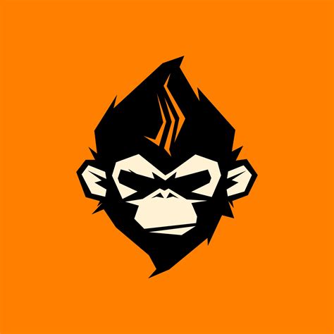 Cool Monkey Logo Design Vector Illustrat Premium Vect - vrogue.co