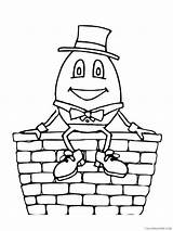 Humpty Dumpty Nursery Rhyme Sketch Coloring Page sketch template