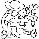Farmer Coloring Page  Home sketch template