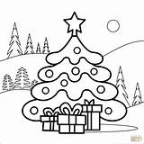 Christmas Tree Coloring Page sketch template