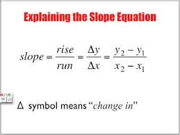 How does rate of change relate to slope? + Example