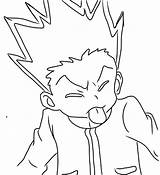 Killua Gon Coloriages Kirua Slayer Kurapika Jujutsu Kaisen Aot  sketch template