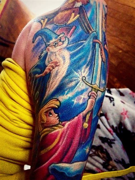 My sword in the stone tattoo | Stone tattoo, Disney tattoos, Tattoos