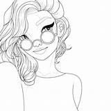 Girly Character Coloring Pages sketch template