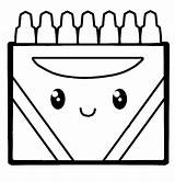 Adorable Crayon Box sketch template