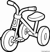 Toddler Tricycle Coloring Page  ColoringAll sketch template