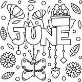Coloring Pages For June sketch template