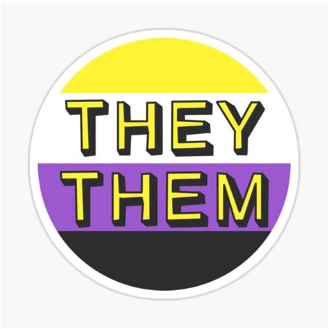 They Them Stickers | Redbubble