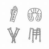 Crutches Coloring Pages sketch template