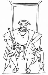 Henry Viii Colouring Page Sketch Coloring sketch template