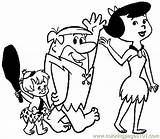 Coloring Pages Fred Flintstone14 Cartoons > Flintstone  Free sketch template