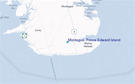 Montague, Prince Edward Island Tide Station Location Guide