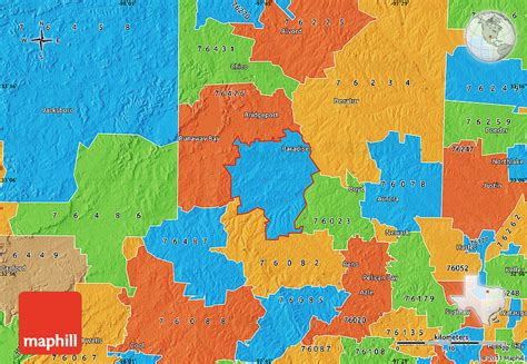 Political Map of ZIP Code 76073