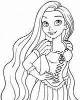 Printable Rapunzel Coloring Pages sketch template