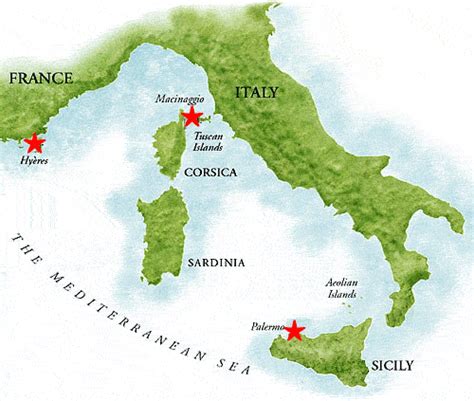 Sicily, Italy - map of Sicily / myLot