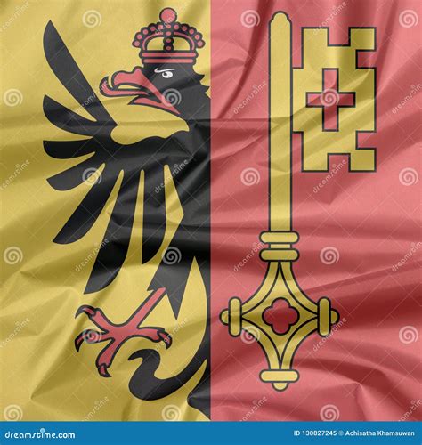 Crease Of Geneva Coat Of Arms Flag Background, The Canton Of ...