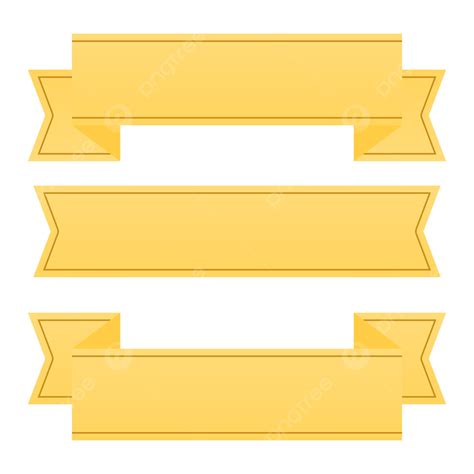Yellow Ribbon Banner Vector Hd PNG Images, Gold Banner Yellow Design Png Ribbon, Banner, Ribbon ...