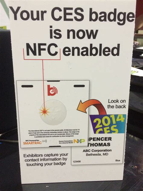 CES Badge with NFC chip signage | The so-called Internet of … | Flickr