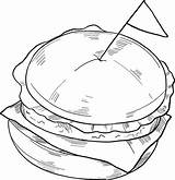 Cheeseburger coloring Page  Free Printable Coloring Pages sketch template
