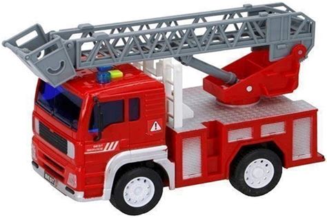 UMKYTOYS Fire Truck with light And Sound Movable Fire Ladder Truck – TopToy