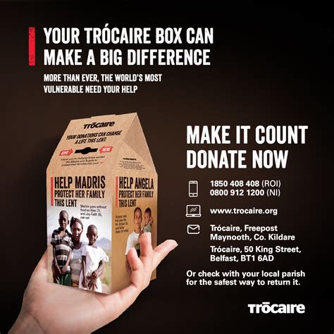 Returning your Trocaire Box can make a BIG difference ! – Parish of ...