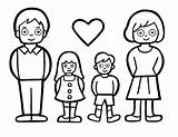 Easy Family coloring Page  Download Print Or Color Online For Free sketch template