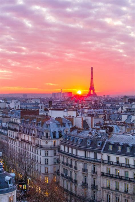 Free photo: Paris Sunset - Architecture, City, Construction - Free Download - Jooinn