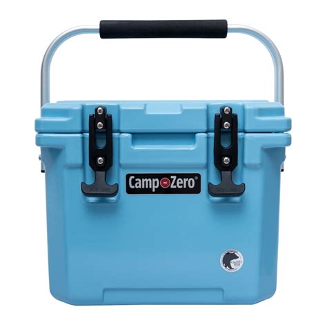 CAMP-ZERO 10 - 10.6 Qt. Premium Cooler with 2 Molded-In Cup Holders | Sky Blue