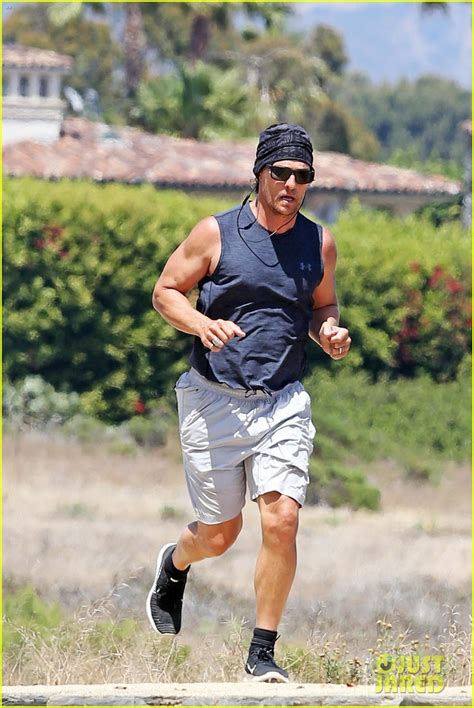 Matthew McConaughey Shows Off His Toned Arms While on a Run in Malibu ...