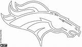 Broncos Coloring Pages  sketch template