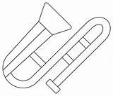 Desenhos De Trombone Para Colorir Pintar E Imprimir  ColorirOnlineCom sketch template