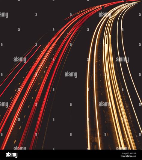 Slow shutter speed night road Stock Photo - Alamy