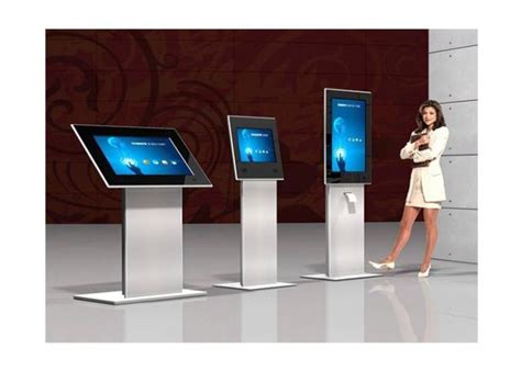 21.5 Inch Free Standing Touch Screen Kiosk 400 Cd/M² Brightness With Metal Housing