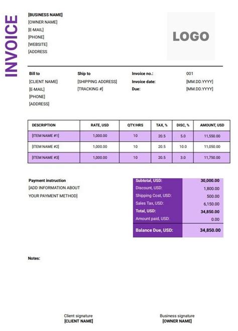 Free Medical Invoice Templates (Word, Excel, PDF)