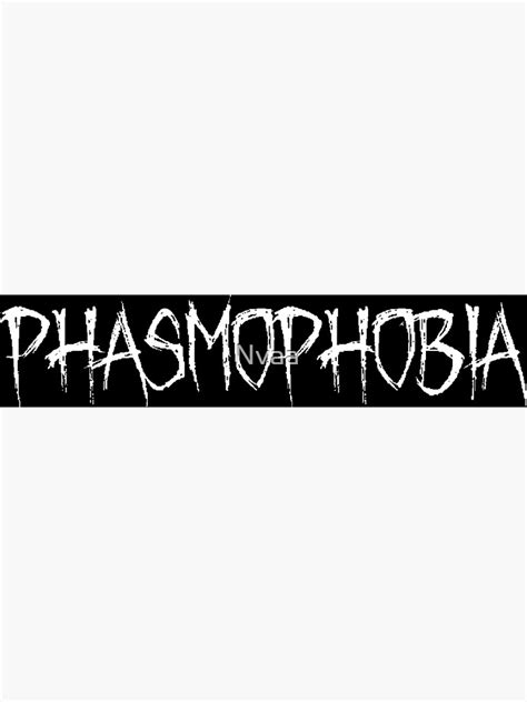 Poster « Phasmophobia Game Logo », par Nvaa | Redbubble