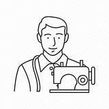 Tailor Colouring Pages Page 2 Sketch Coloring sketch template