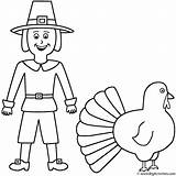 Pilgrims Turkeys Coloring Pages sketch template