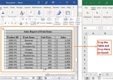 How To Copy A Table From Word Google Docs Excel | Brokeasshome.com