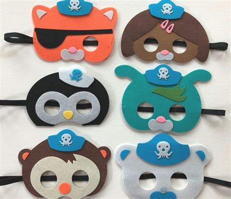 Octonauts Party Mask, Octonauts Party Favors, Octonauts Party Ideas ...