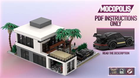 LEGO® MOC Modern Custom House (High Tech) | PDF instructions (NO PARTS)