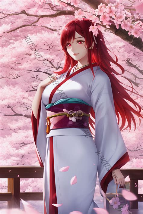 Cherry Blossom Kimono by HarutoArt on DeviantArt